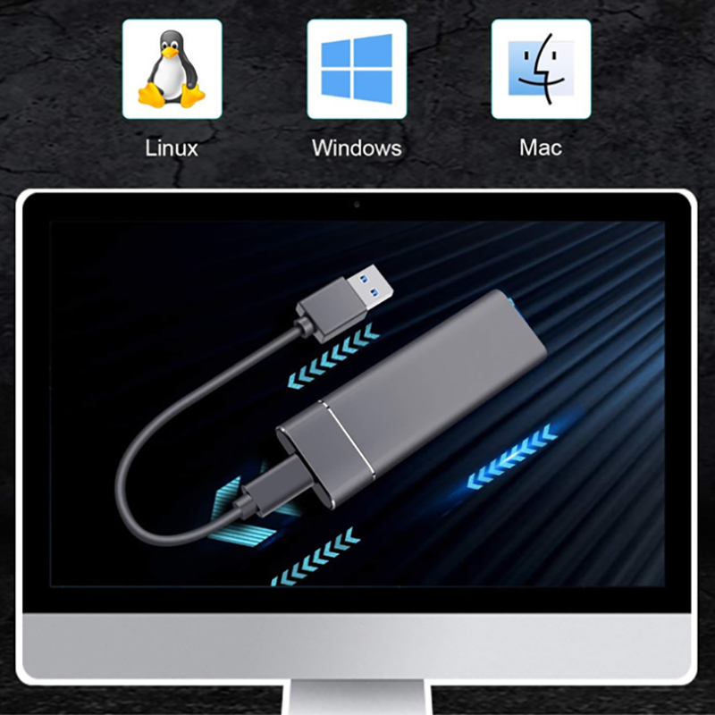 16TB/8TB/4TB/2TB Ultra Speed External SSD - Portable & Large Capability Mobile Solid State Drive for Laptops Desktop