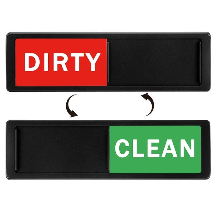 Clean Dirty Dishwasher Magnet Indicator Sign ✨