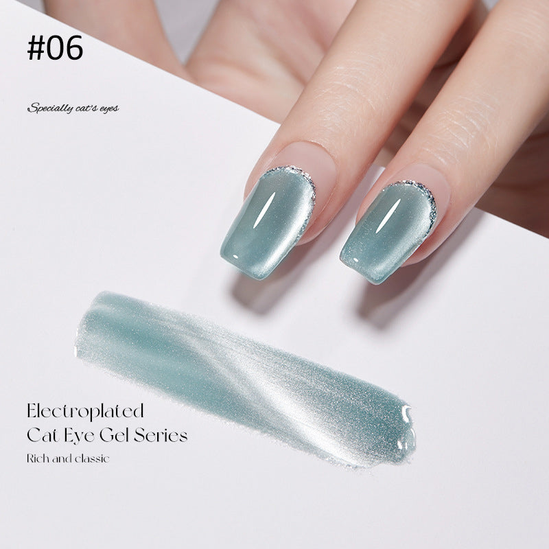 Crystal Wide Cat Eye Nail Gel Polish
