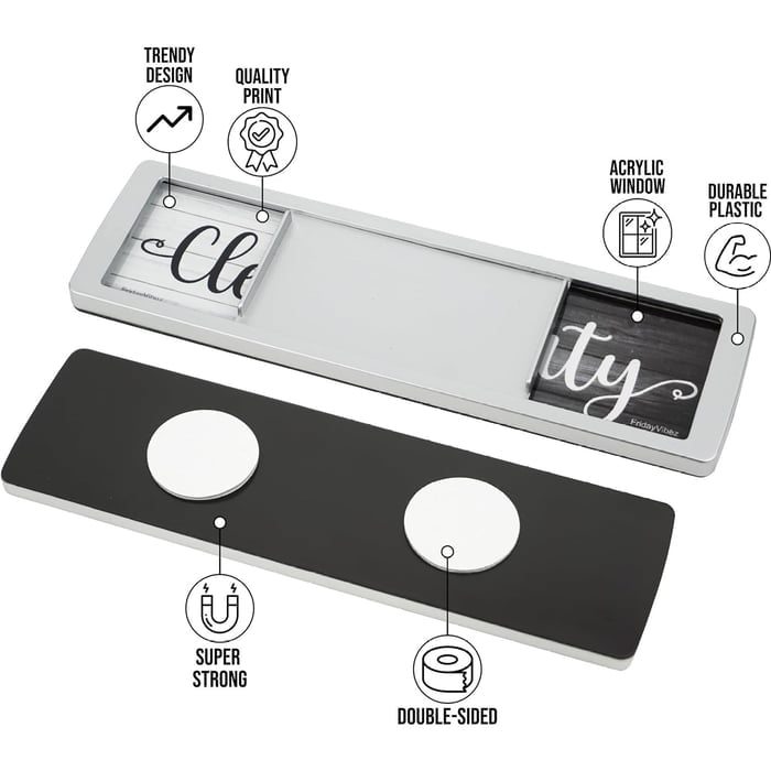Clean Dirty Dishwasher Magnet Indicator Sign ✨