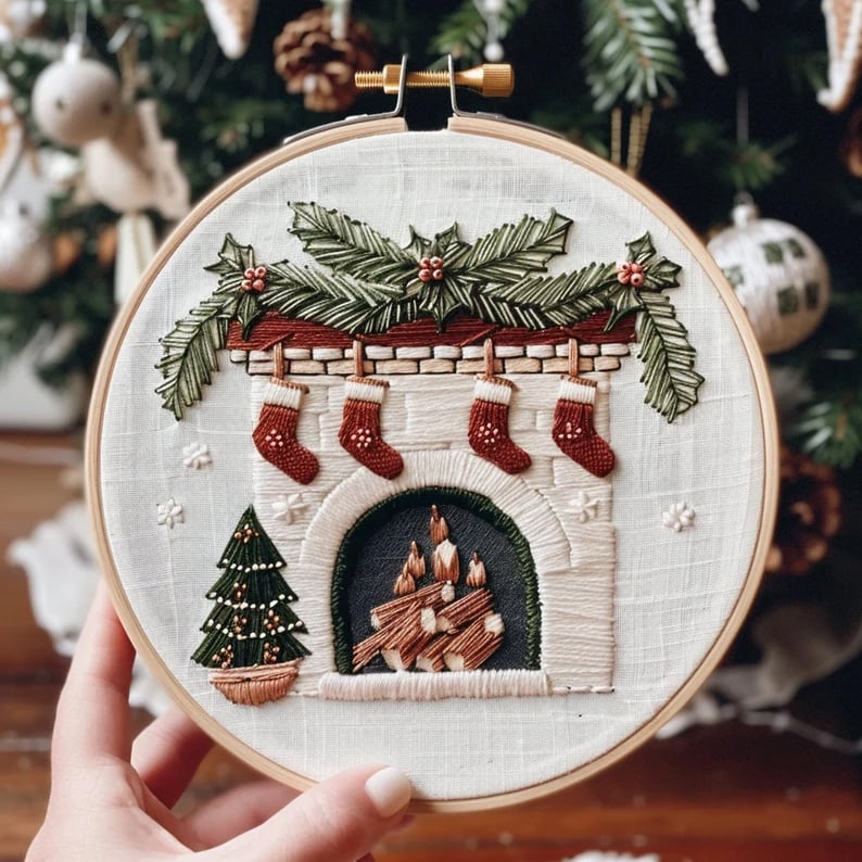 Christmas Embroidery KIT(DIY)