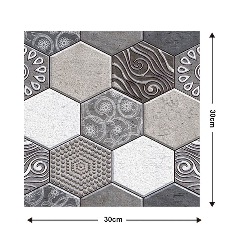 10Pcs 3D Peel and Stick Wall Tiles(12x12 inches)