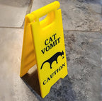 Caution Sign: Cat Vomit Edition ⚠️🐾