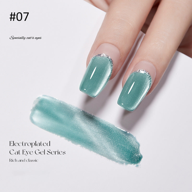 Crystal Wide Cat Eye Nail Gel Polish