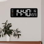 8.67''/16" Digital Wall Clock with RGB Color Changing Remote Control