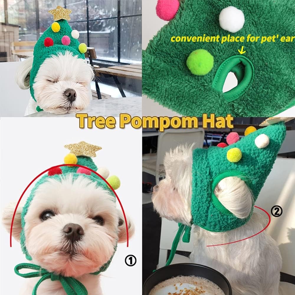 (🎅CHRISTMAS HOT SALE-49% OFF)Adorable Christmas Tree Pom-Pom Hat