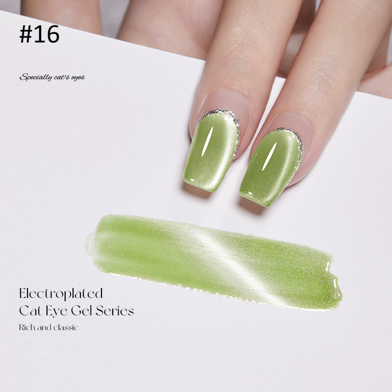 Crystal Wide Cat Eye Nail Gel Polish