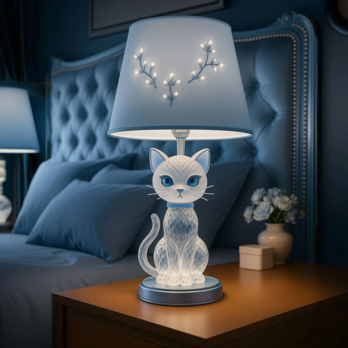 Cat table lamp