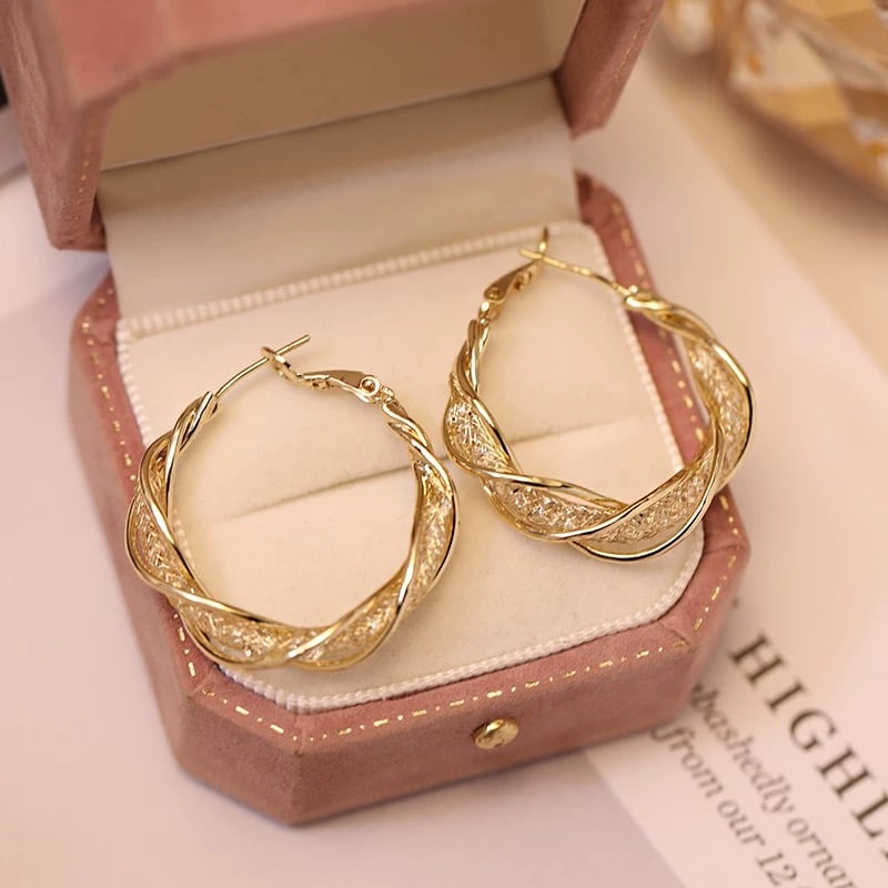 80% OFF Today Only! (4.8/5⭐⭐⭐⭐⭐)💕-Fashion Twist Earrings