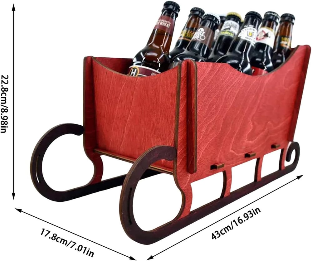 Christmas Reindeer Wine Bottle Holder Table Decoration