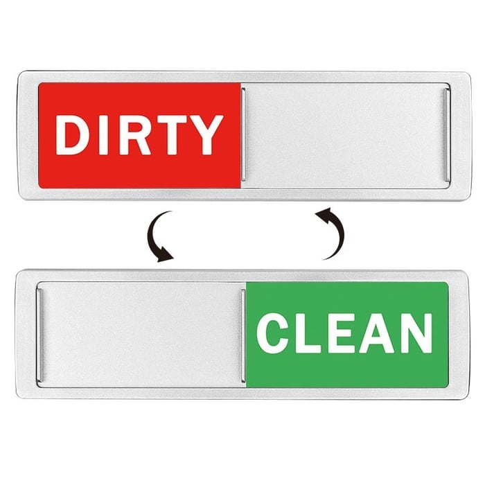 Clean Dirty Dishwasher Magnet Indicator Sign ✨