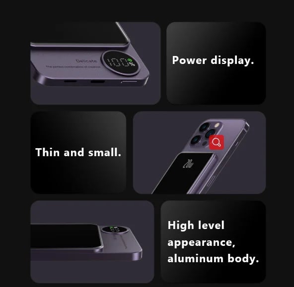 (🔥NEW YEAR Sale - 49% OFF)-Macsafe Powerbank Magnetic-(Buy 10000mAh save more)