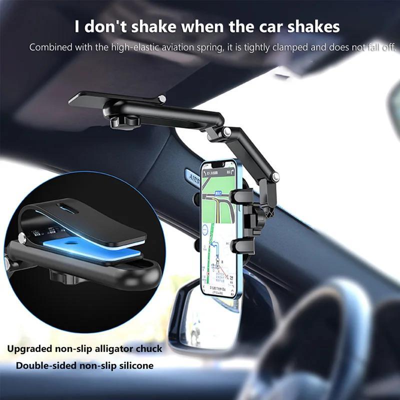 2025 New 1080° Multi-Function Sun Visor Universal 360 Degree Rotating Phone Holder