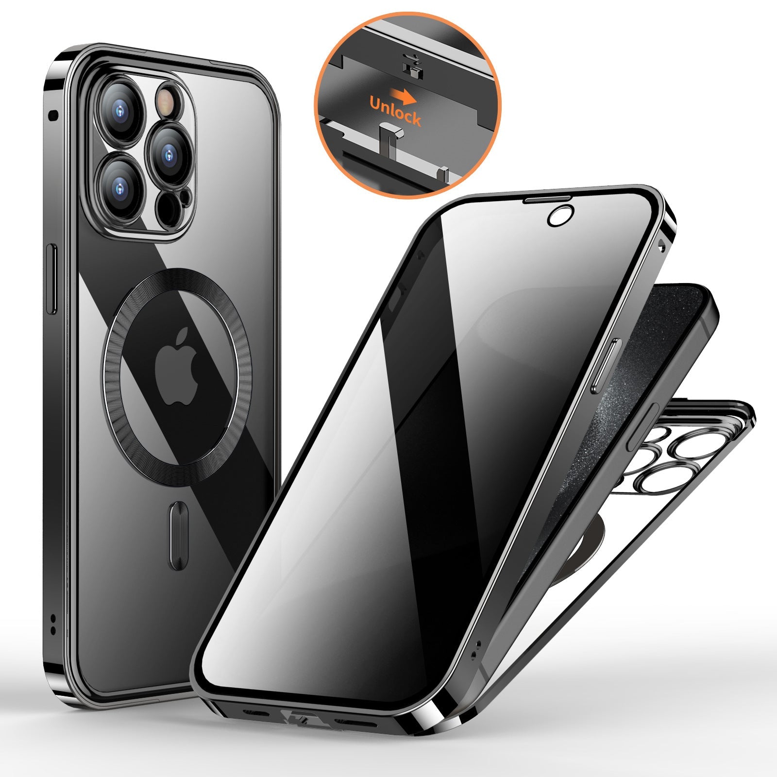 (🔥Last Day Promotion - 40% OFF)🔥📱iPhone Magnetic Privacy Case