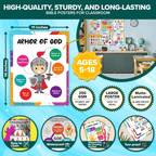 CHRISTIAN POSTERS FOR KIDS - 9 POSTERS INCLUDED