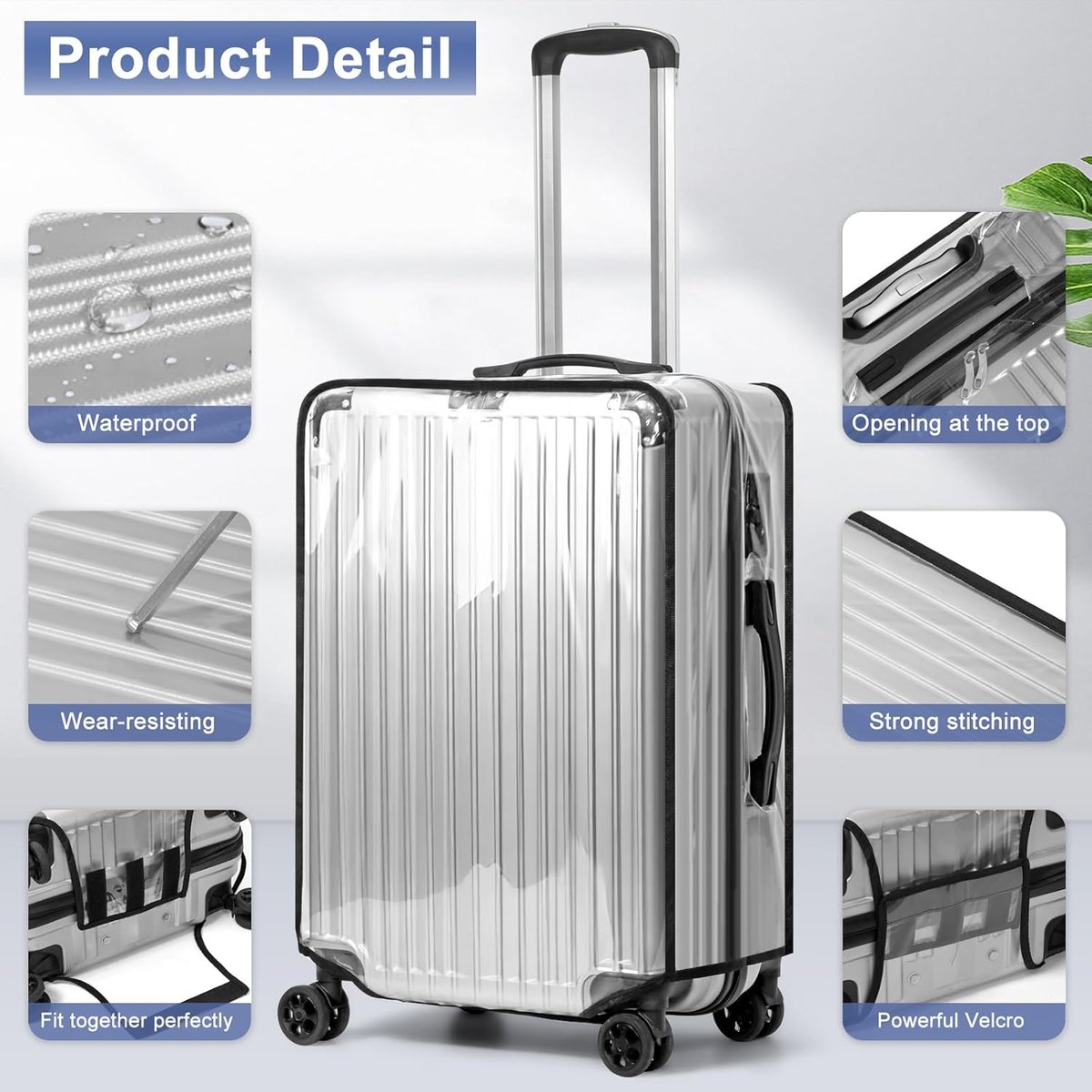 Clear Suitcase Cover Protector