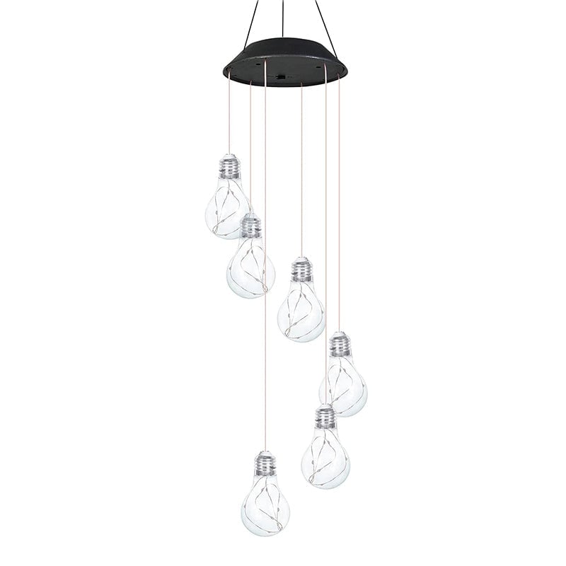 (🔥2025 BEST GIFT TO FAMILY🔥)Colorful LED Solar-Powered Light Bulb Wind Chimes