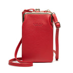 CRYSTAL LEATHER SHOULDER BAG