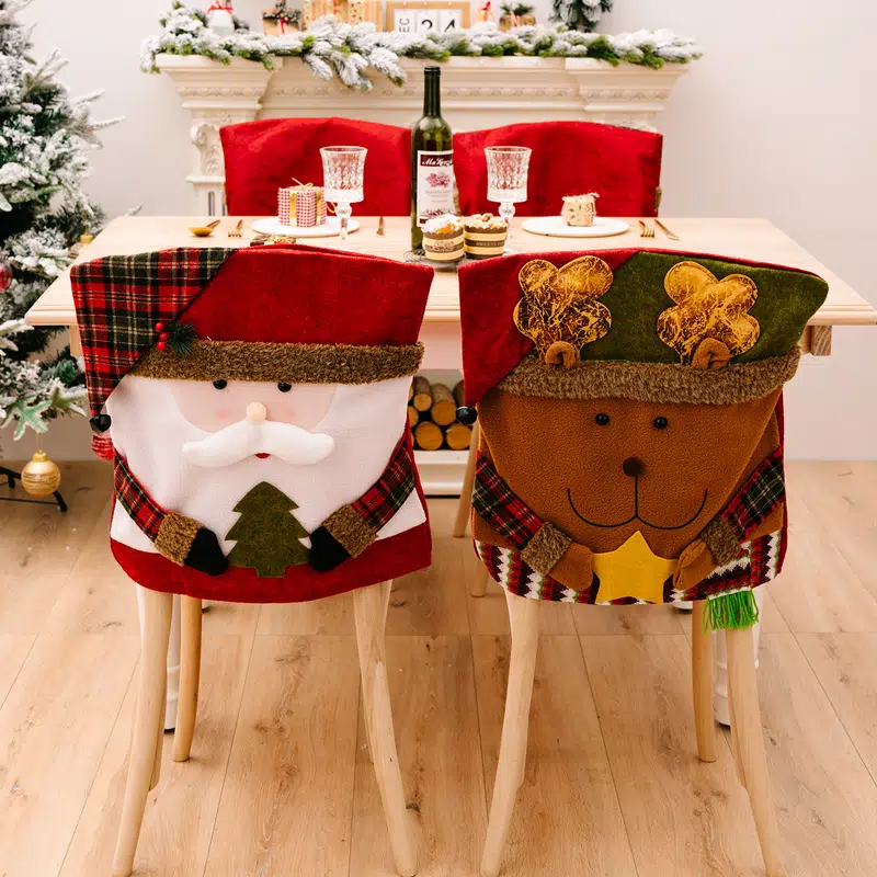 Christmas decoration Cartoon Chair Cover