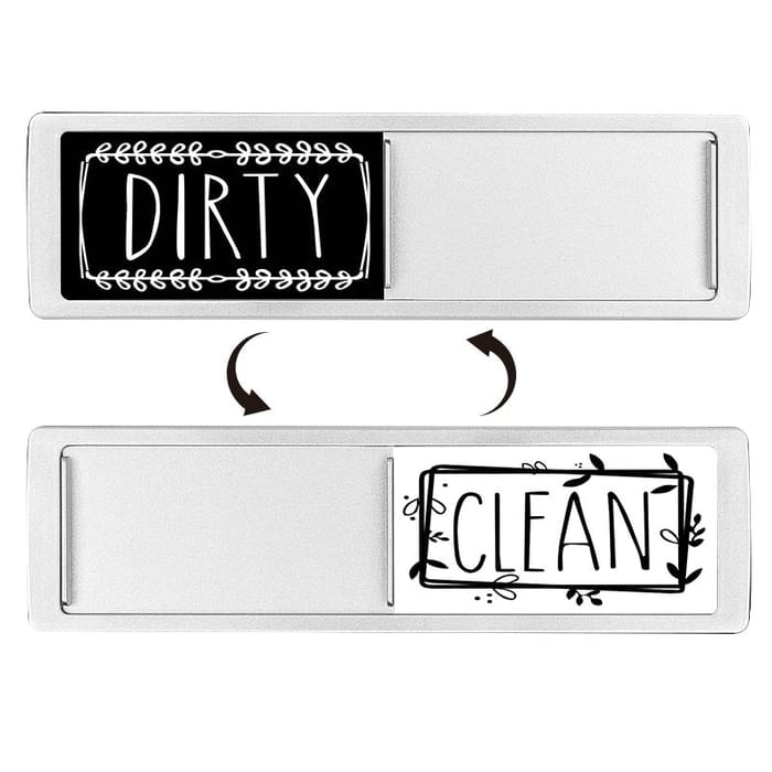 Clean Dirty Dishwasher Magnet Indicator Sign ✨