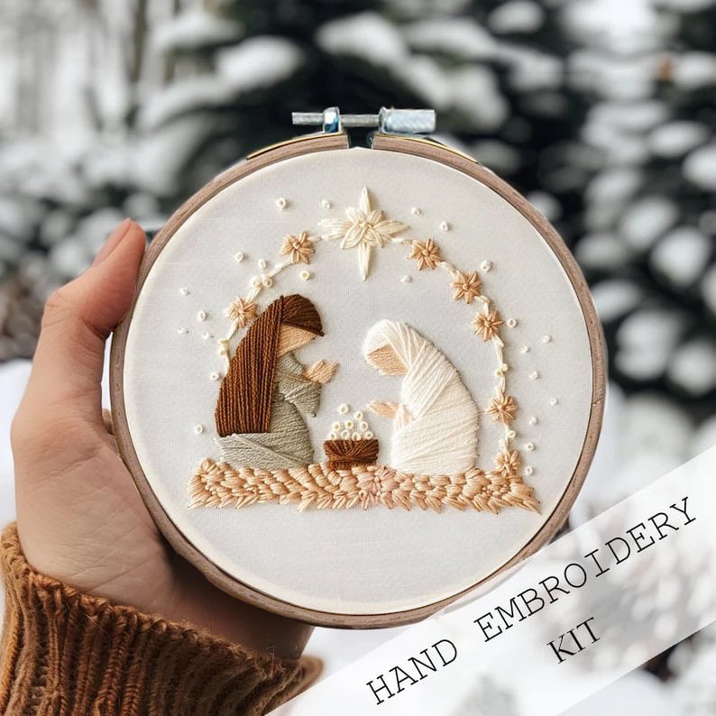 Christmas Embroidery KIT(DIY)