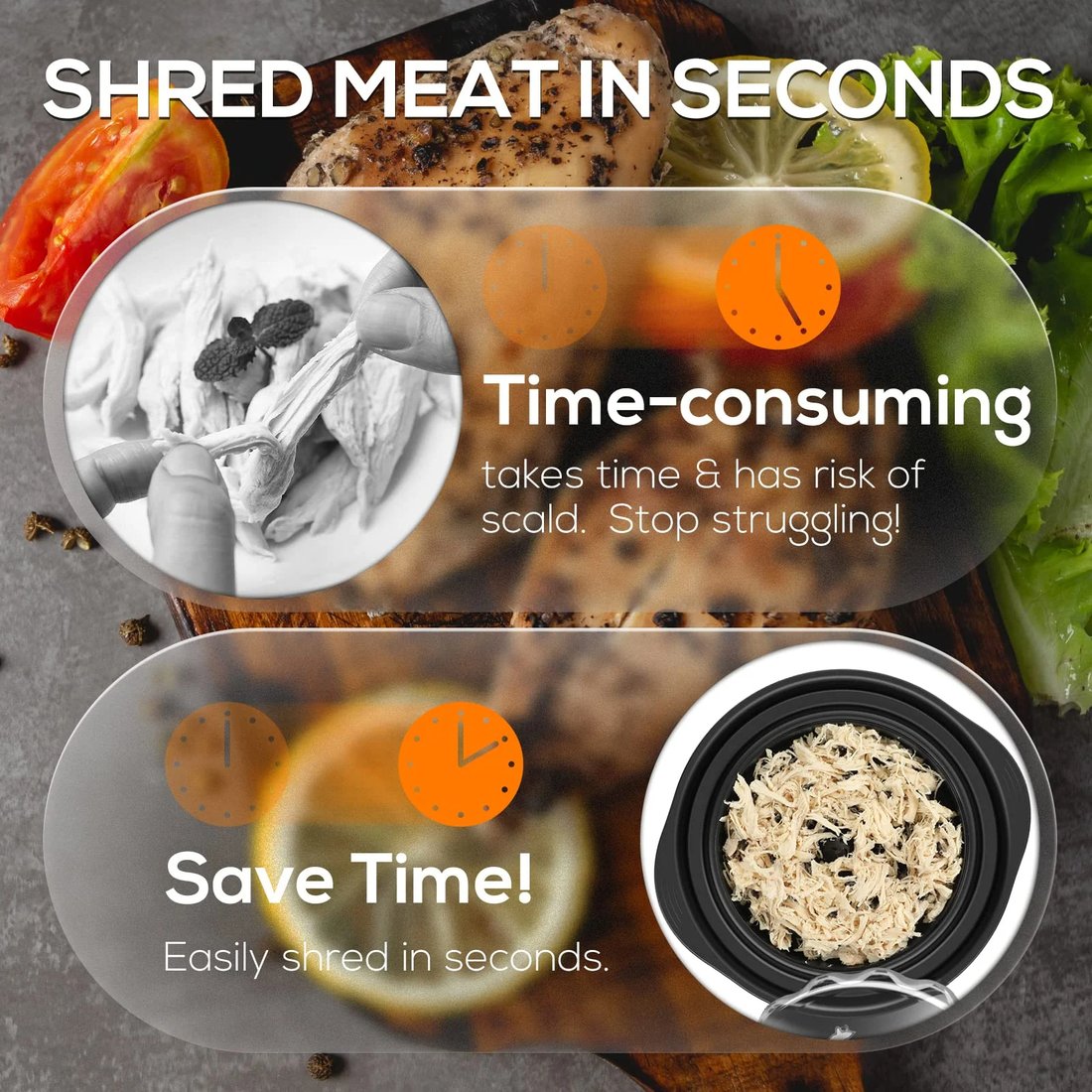 Chicken Shredder-Meat Shredding Tool with Handles