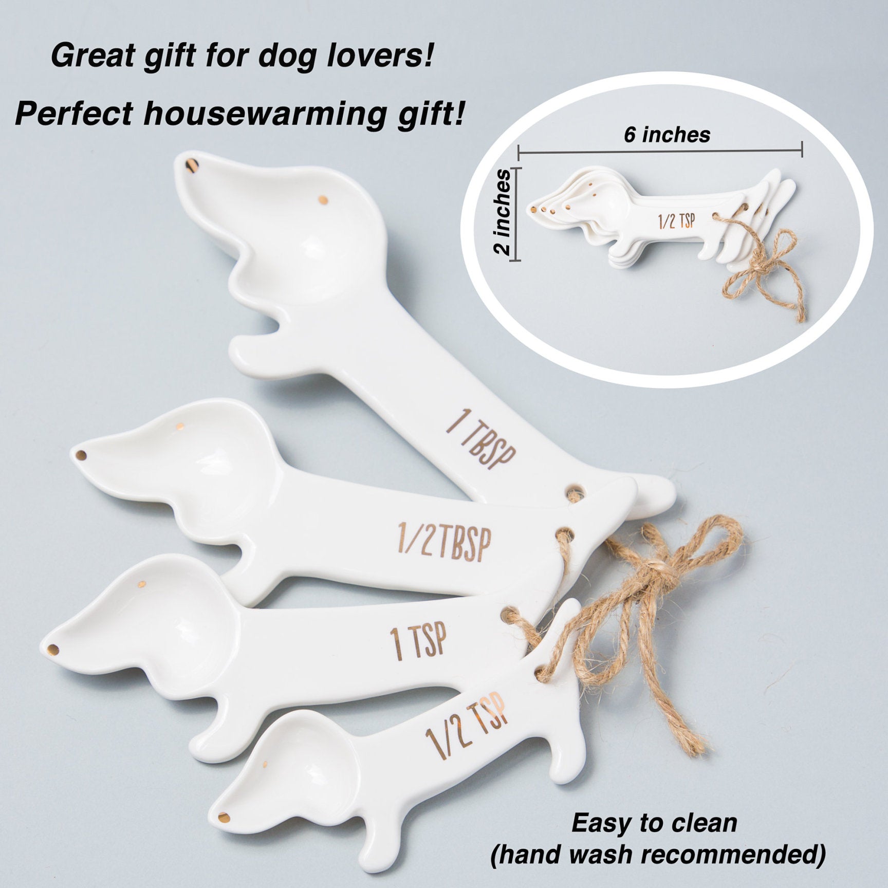 Dachshund Measuring Spoons Set ( 4 pcs )