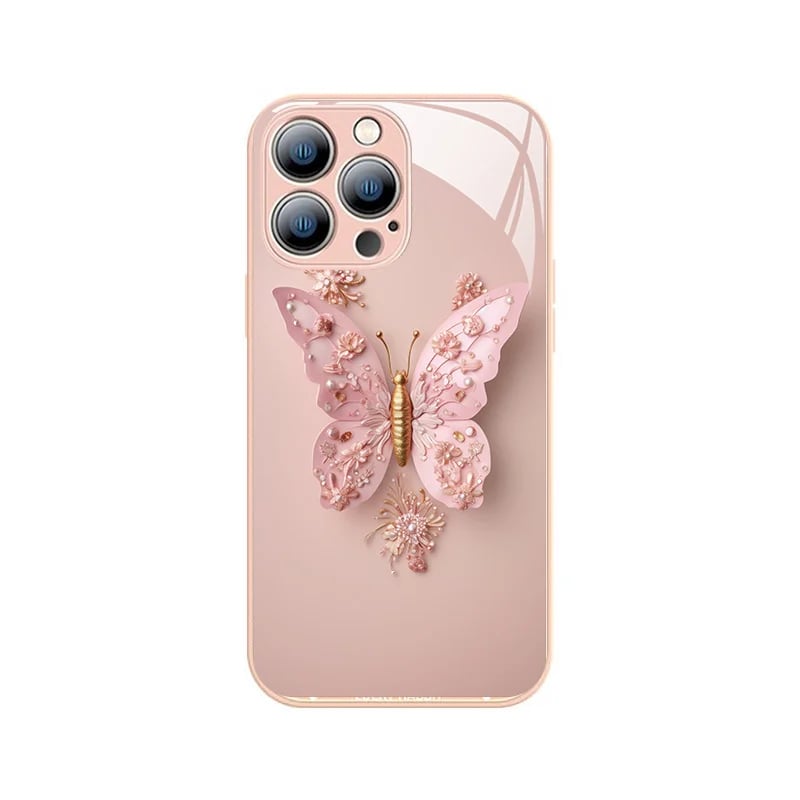 Butterfly Pattern Cover Compatible with iPhone