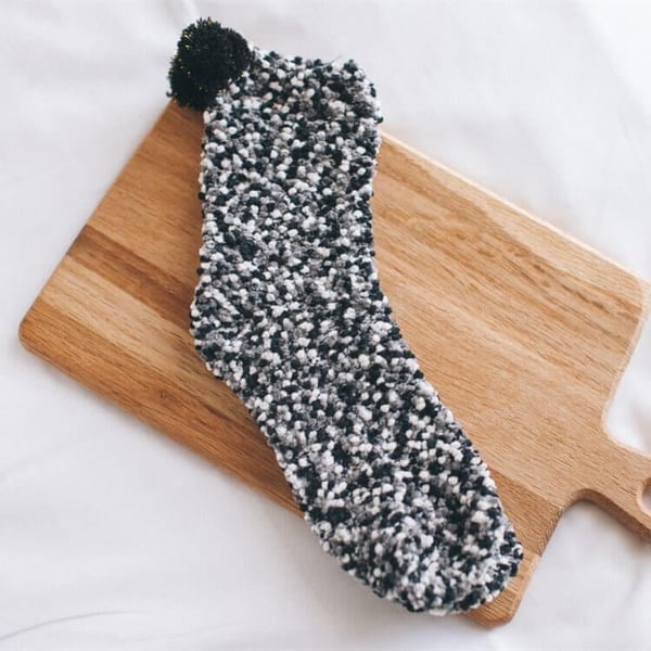 Cute Cake Winter Fuzzy Slipper Socks