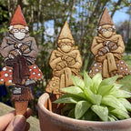 Bern in a fern 🍄Grumpy Bernie Gnome Plant/Garden Wood Stake