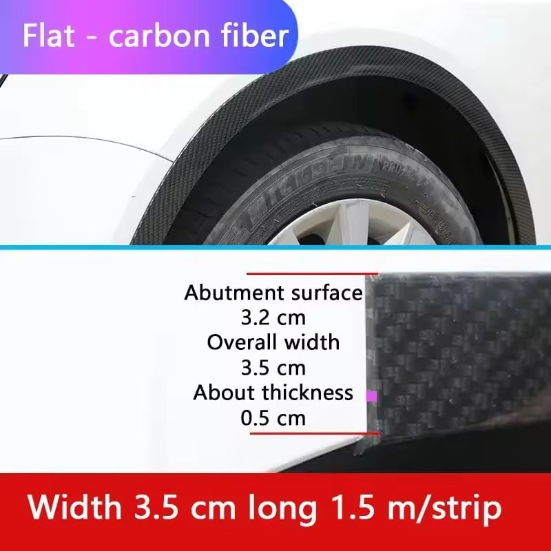 Carbon fiber pattern car anti-collision strip