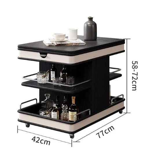 ✨Multifunctional Convertible Lift Table Coffee Table ☕ Living Room Adjustable Home Small Sofa Apartment Side Table With Four Small Sofa Stools