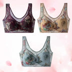 Cooling Comfort Bra Made From Ice Silk And Lace👍No more sagging breasts