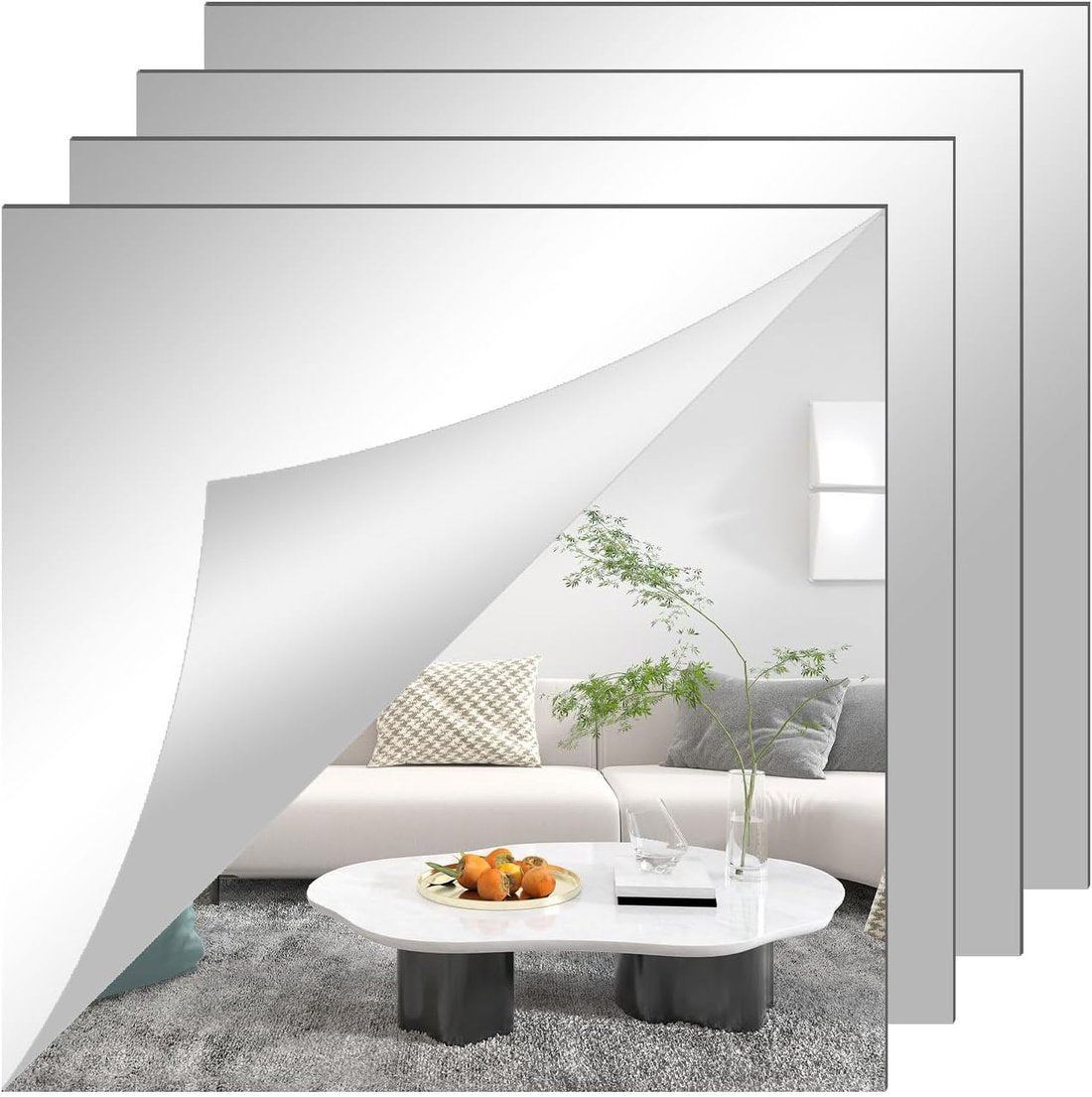 A mirror that won't break-Self Adhesive Mirrors Sheets🥰❤️
