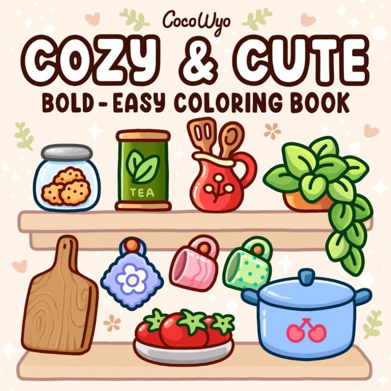 CUTE & COMFY COLORING BOOK