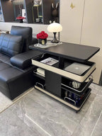 ✨Multifunctional Convertible Lift Table Coffee Table ☕ Living Room Adjustable Home Small Sofa Apartment Side Table With Four Small Sofa Stools