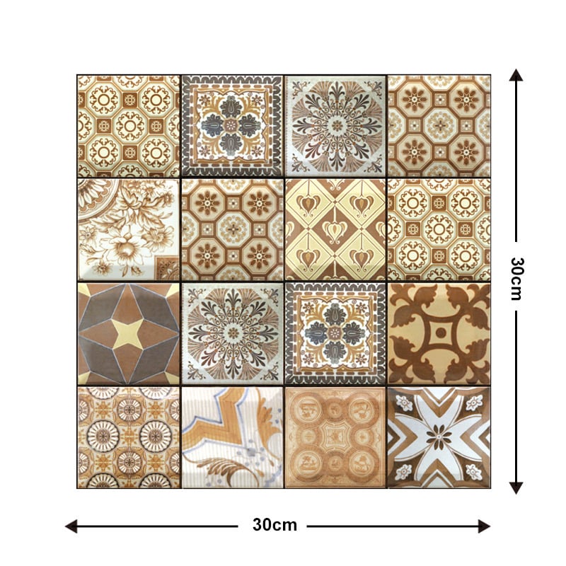 10Pcs 3D Peel and Stick Wall Tiles(12x12 inches)