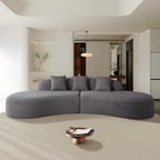 5 Seat Modern Curved Sectional Sofa No Assembly Require