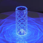 16 Colors Rose Rays Crystal Diamond Table Lamp