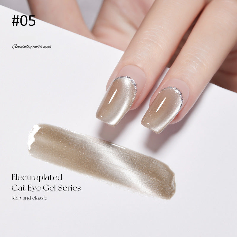 Crystal Wide Cat Eye Nail Gel Polish