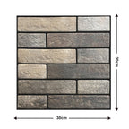 10Pcs 3D Peel and Stick Wall Tiles(12x12 inches)