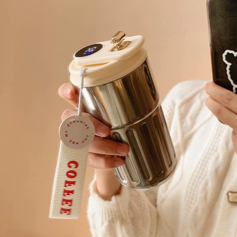Coffee Thermos With Temperature Display