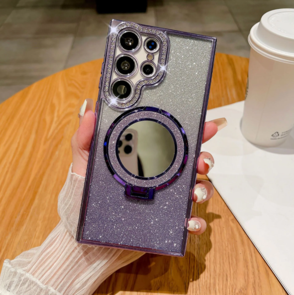 (🔥Last Day Promotion )🔥Customized Signature Clear Self-Adhesive Stand Phone Case for Samsung Galaxy