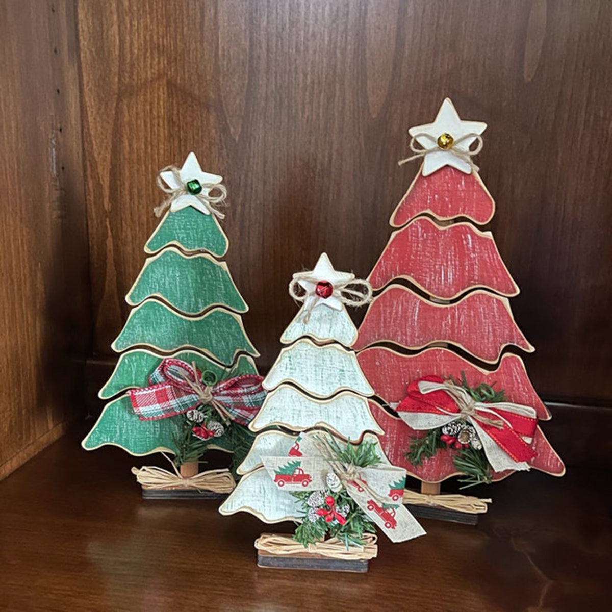 Christmas Tree Wooden Ornament