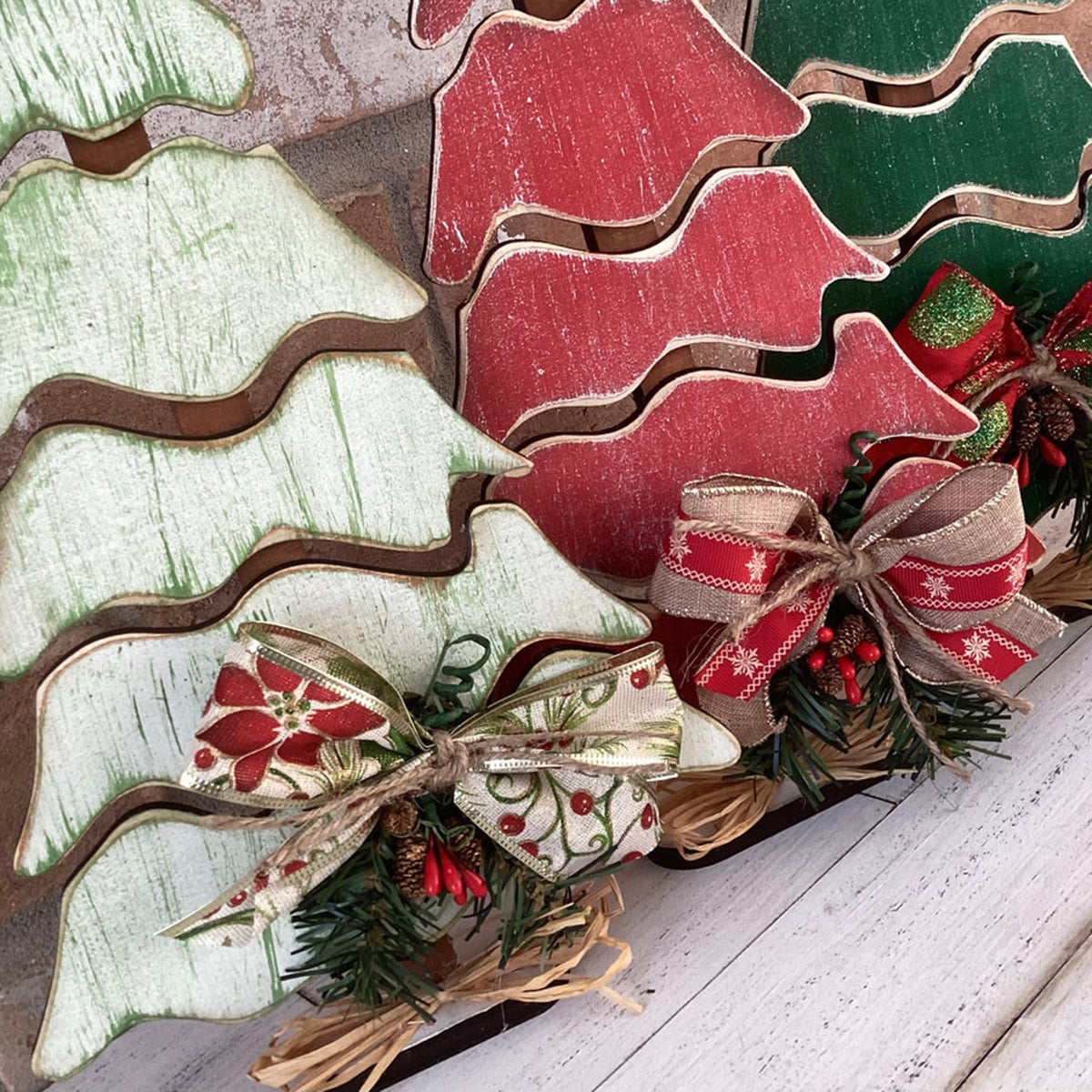 Christmas Tree Wooden Ornament