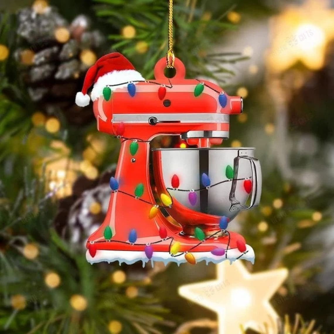 Baking Mixer Christmas Ornament