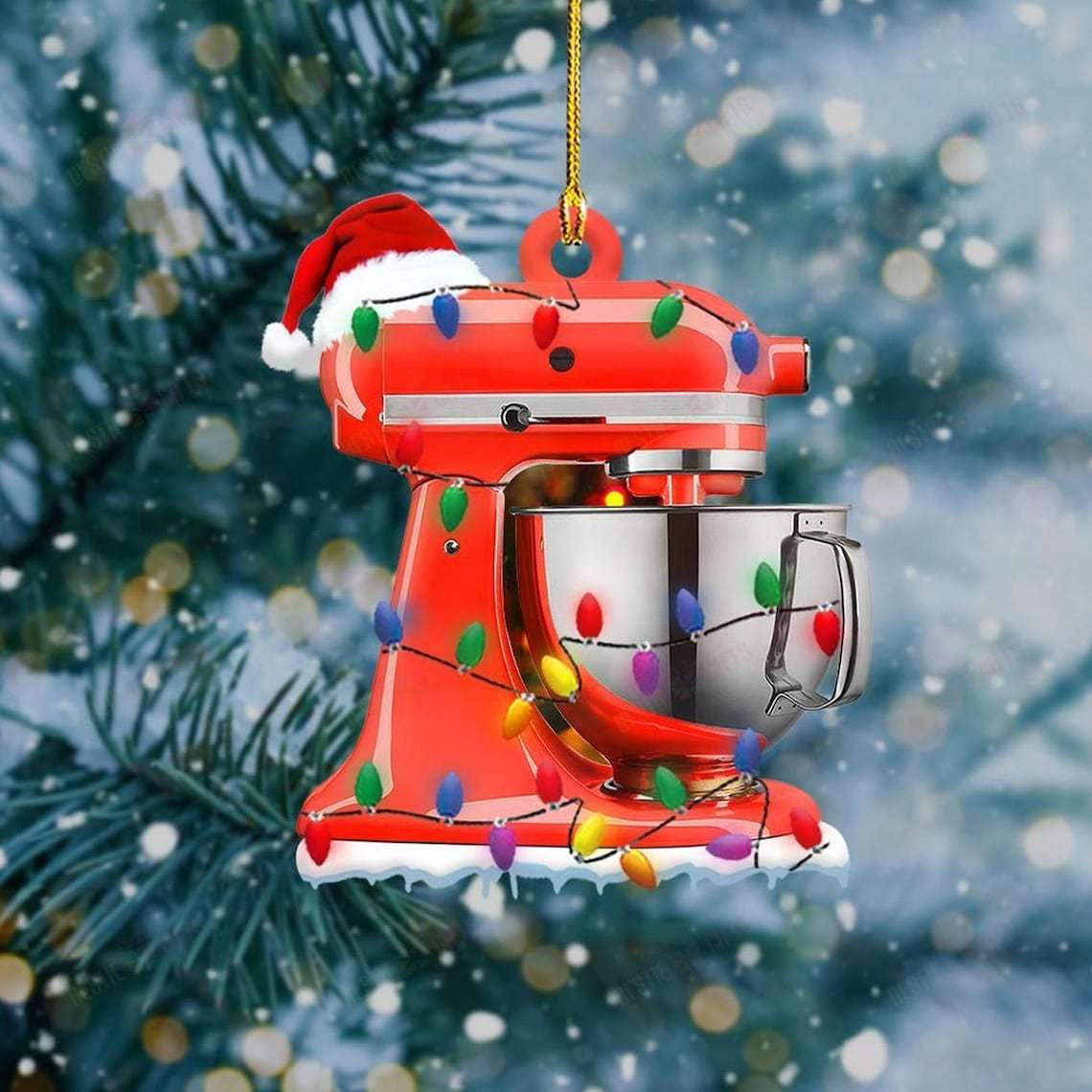 Baking Mixer Christmas Ornament