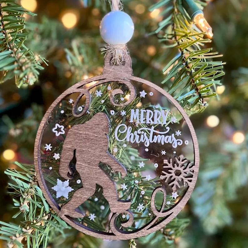 Bigfoot Christmas Ornament