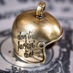Brass Skull Motorcycle Guardian Gremlin Bell Hanger