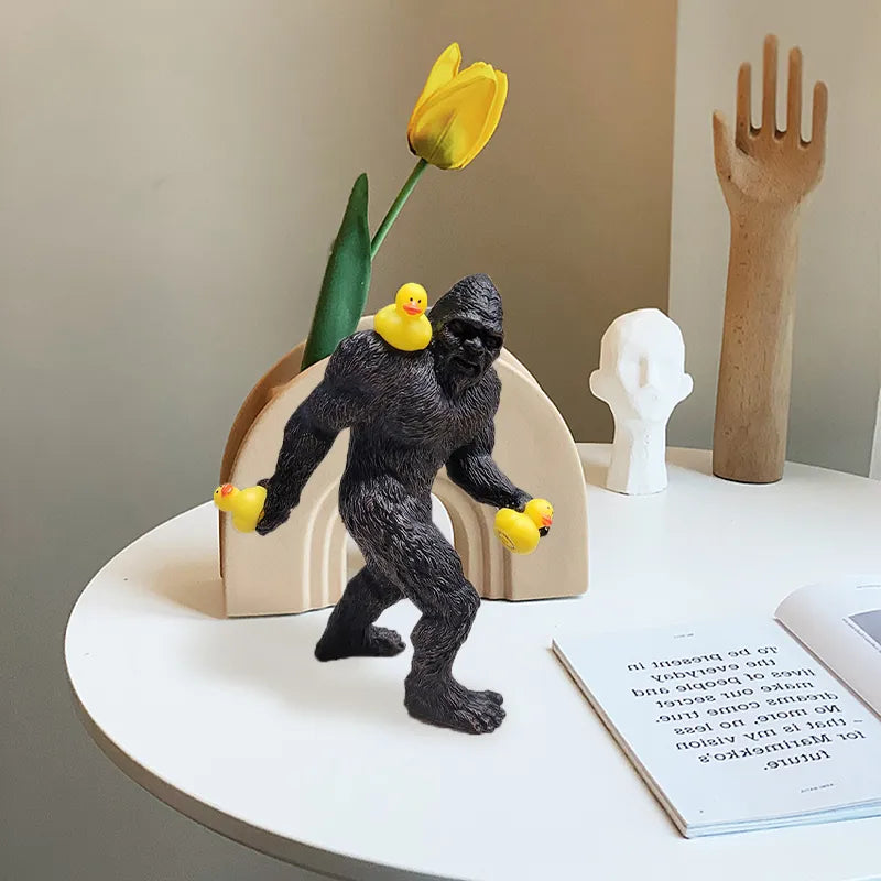 Bigfoot Holding Ducks